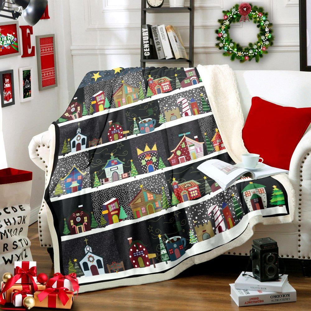 Christmas Sherpa Fleece Blanket