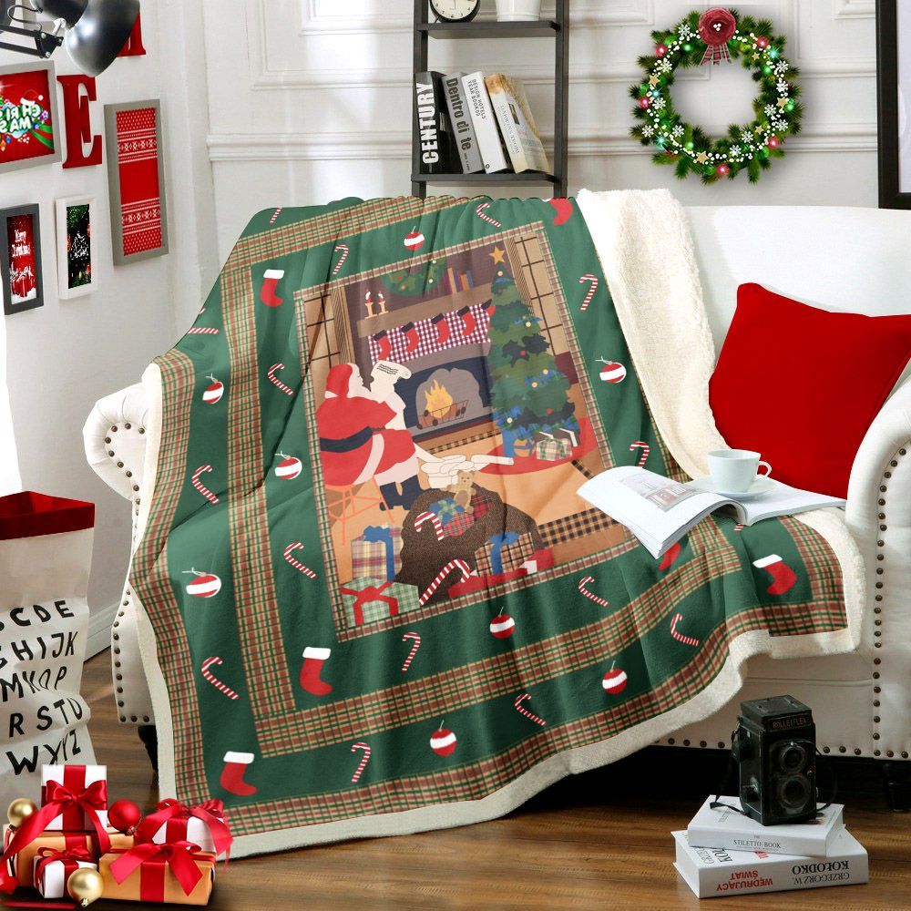 Christmas Sherpa Fleece Blanket