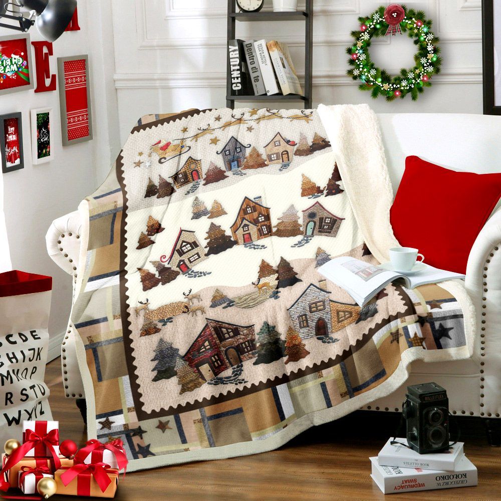 Christmas Sherpa Fleece Blanket