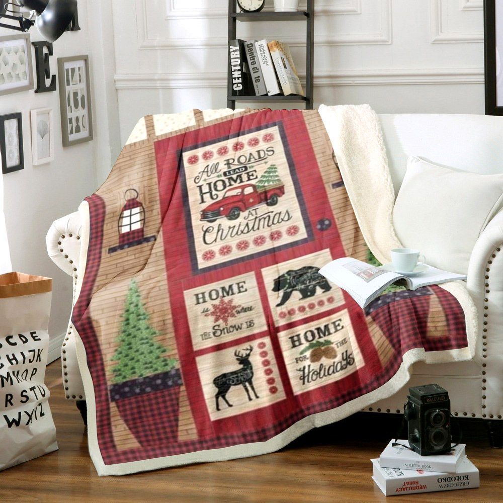 Christmas Sherpa Fleece Blanket
