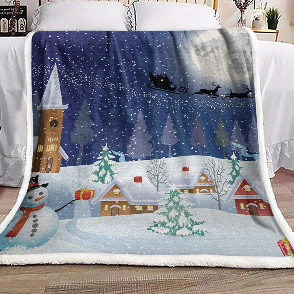 Christmas Sherpa Fleece Blanket
