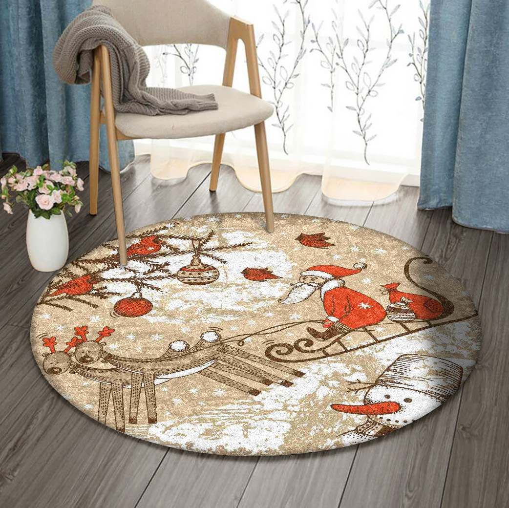 Christmas Round Carpet