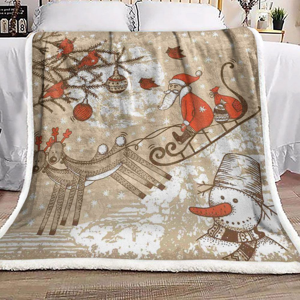 Christmas Sherpa Fleece Blanket