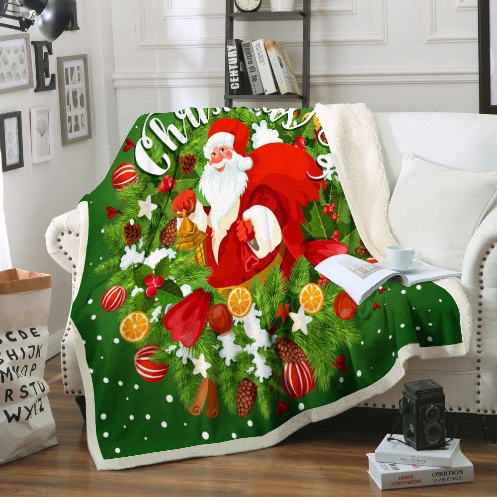 Christmas Sherpa Fleece Blanket