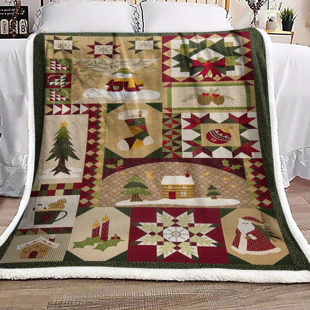 Christmas Sherpa Fleece Blanket