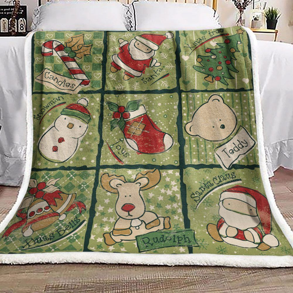 Christmas Sherpa Fleece Blanket