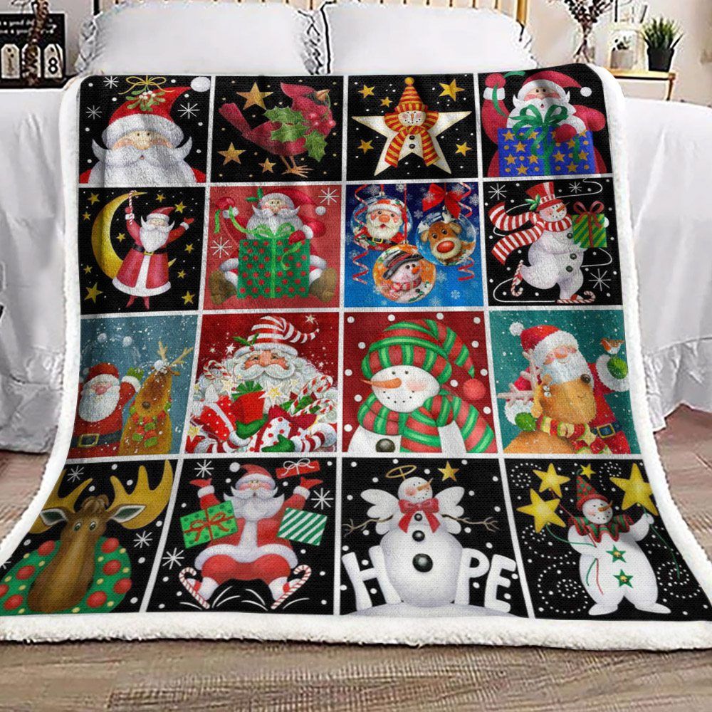 Christmas Sherpa Fleece Blanket