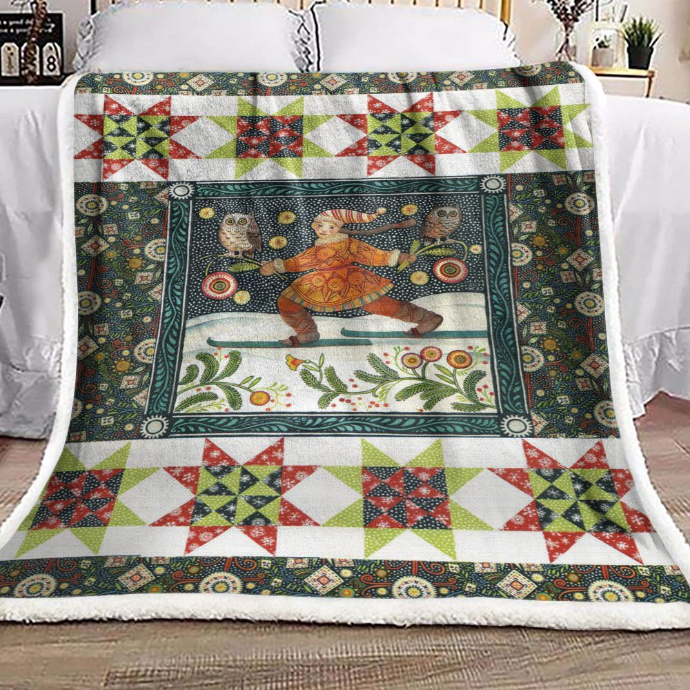 Christmas Sherpa Fleece Blanket