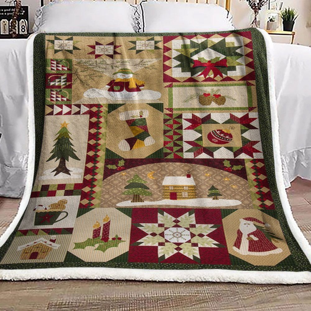 Christmas Sherpa Fleece Blanket