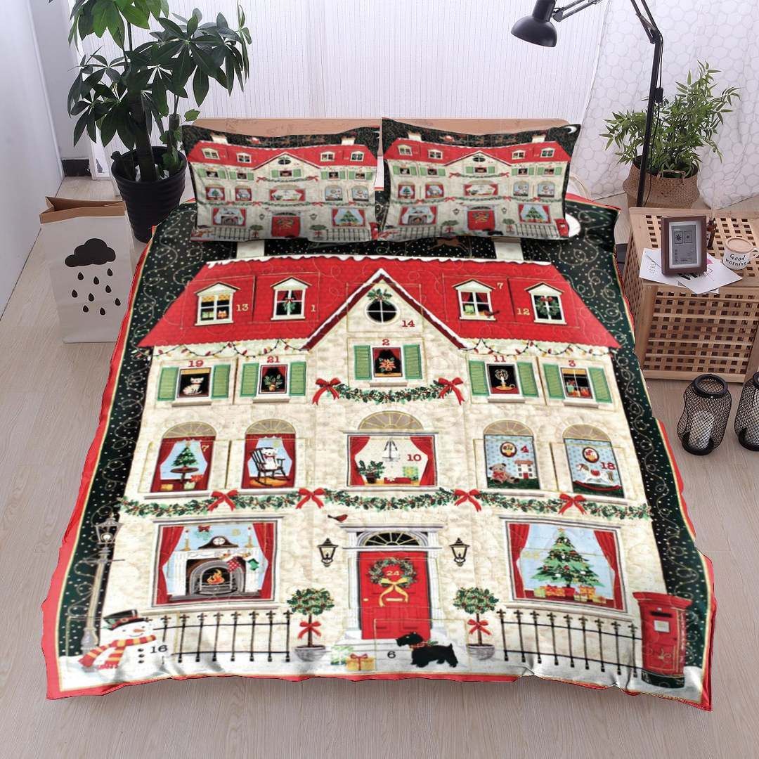 Christmas House Bedding Set