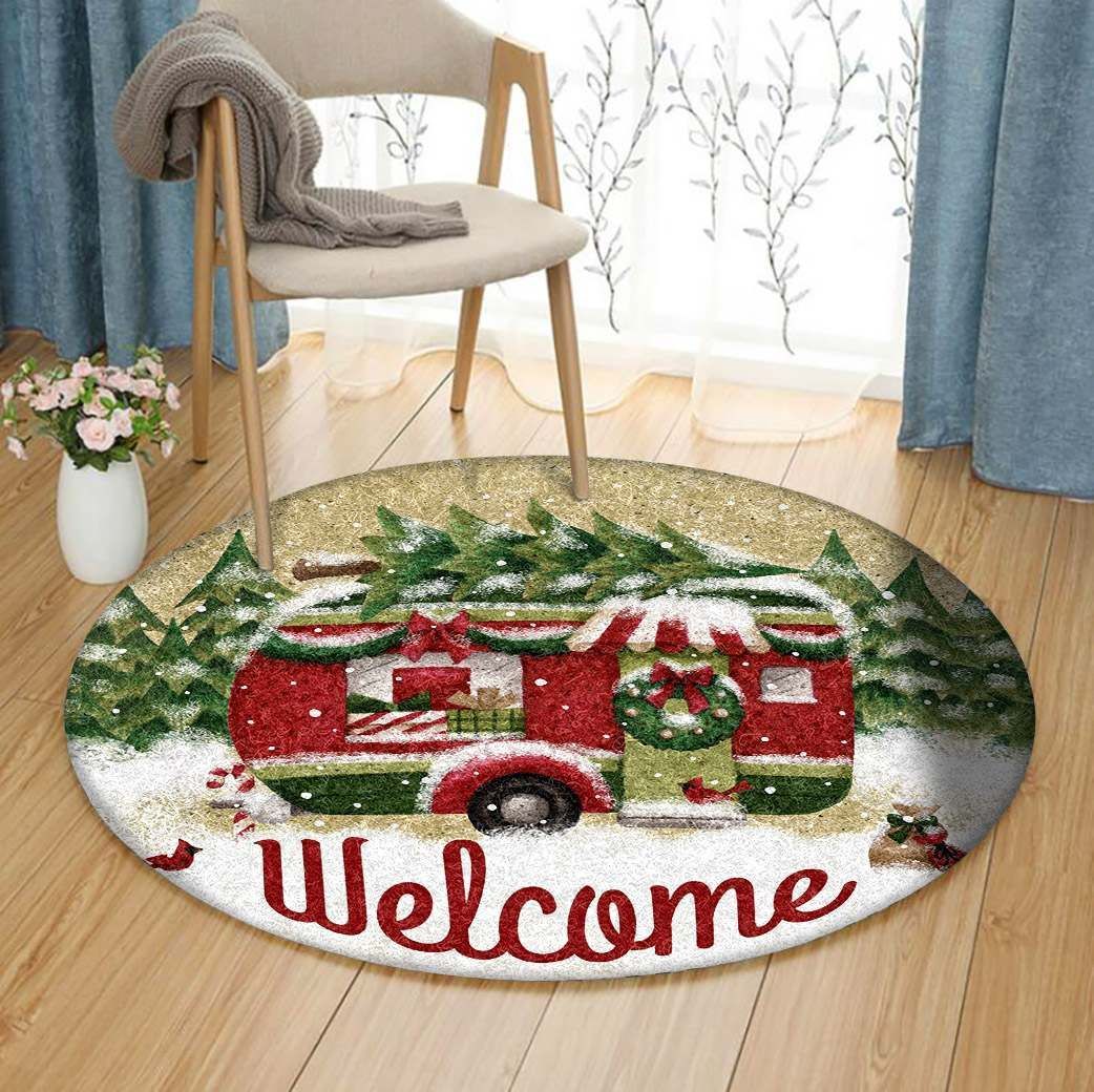 Christmas Round Carpet