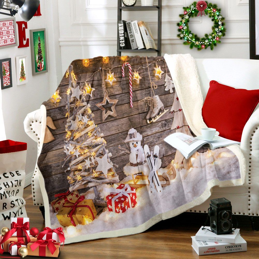 Christmas Sherpa Fleece Blanket