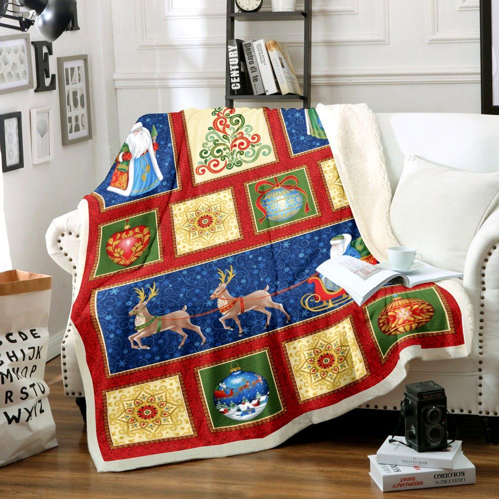 Christmas Sherpa Fleece Blanket