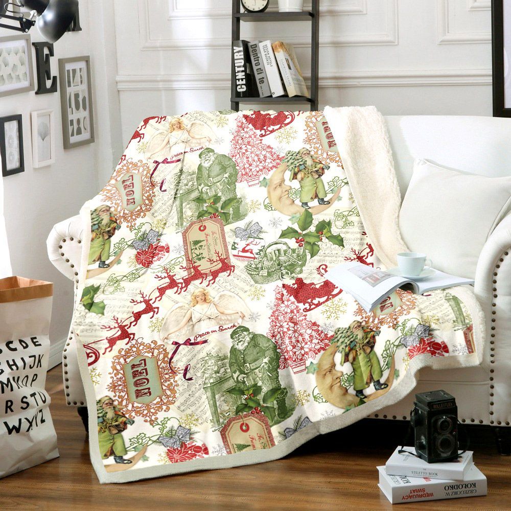 Christmas Sherpa Fleece Blanket