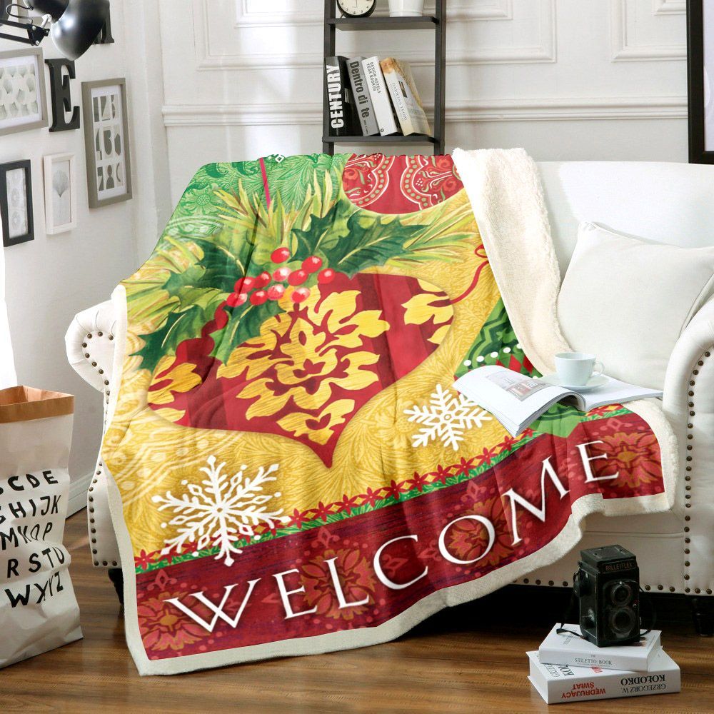 Christmas Sherpa Fleece Blanket