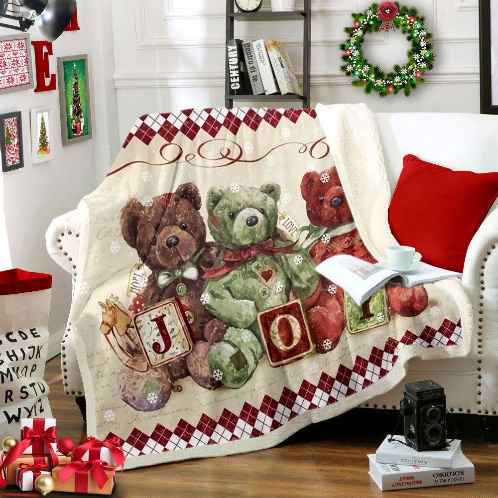 Christmas Sherpa Fleece Blanket