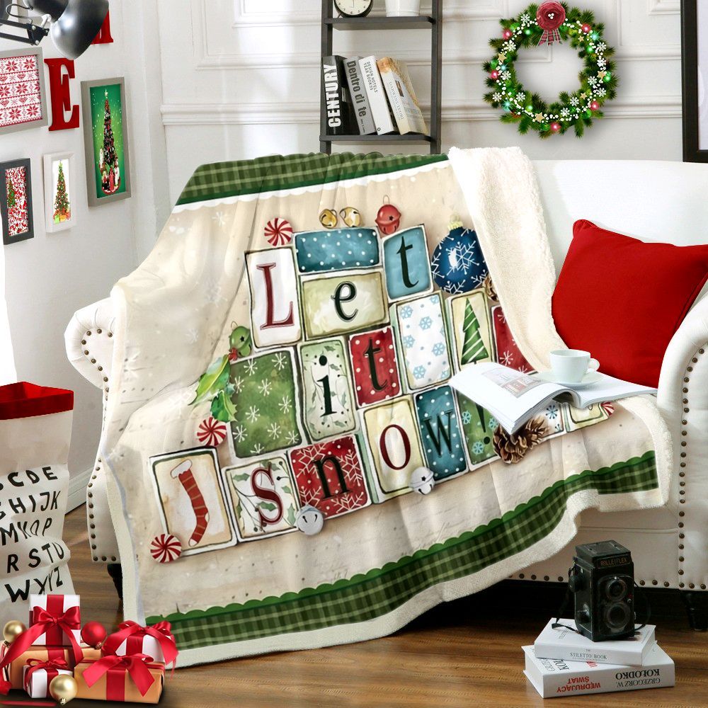Christmas Sherpa Fleece Blanket