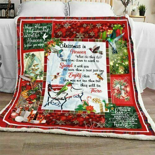 Christmas In Heaven Sherpa Fleece Blanket