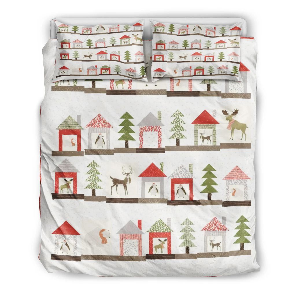 Christmas In The Village Bedding Set