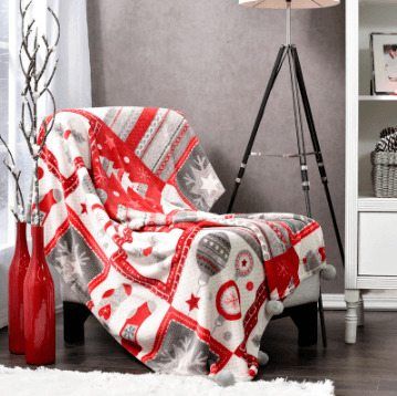 Christmas Joy Sherpa Fleece Blanket