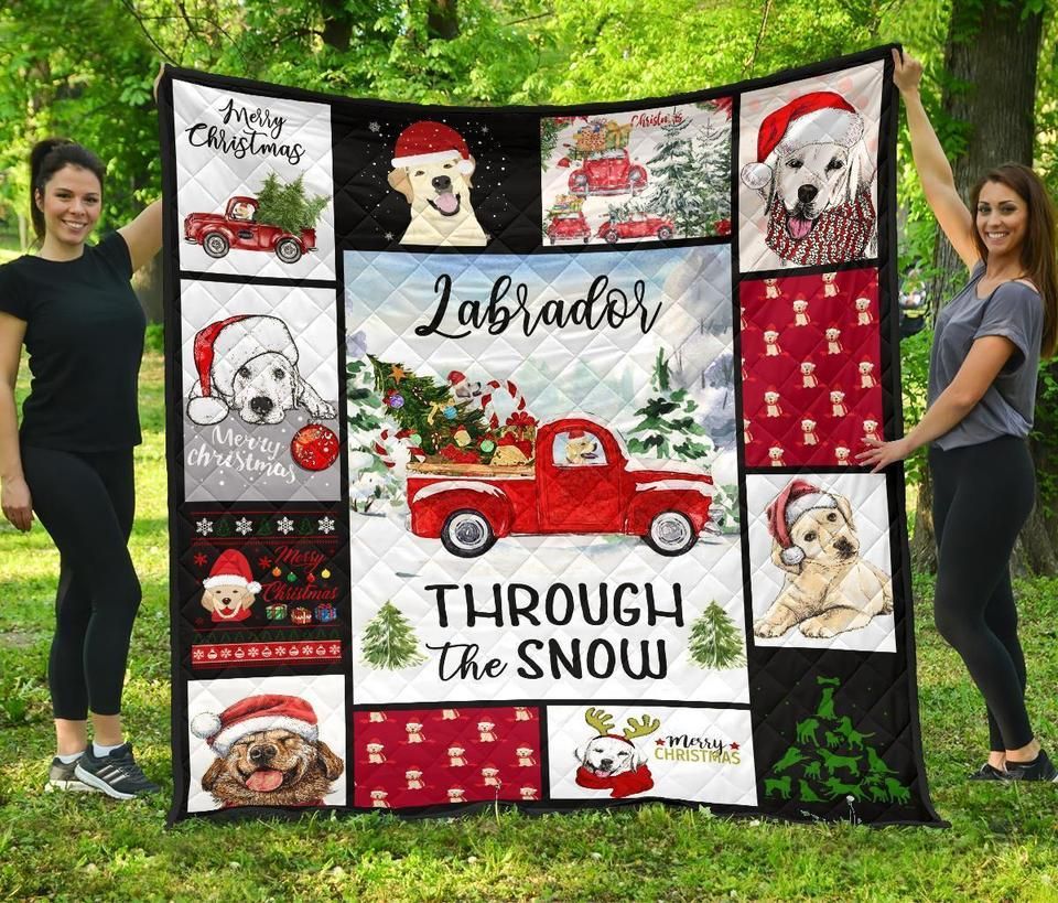 Christmas Labrador LMC161109 Quilt Blanket