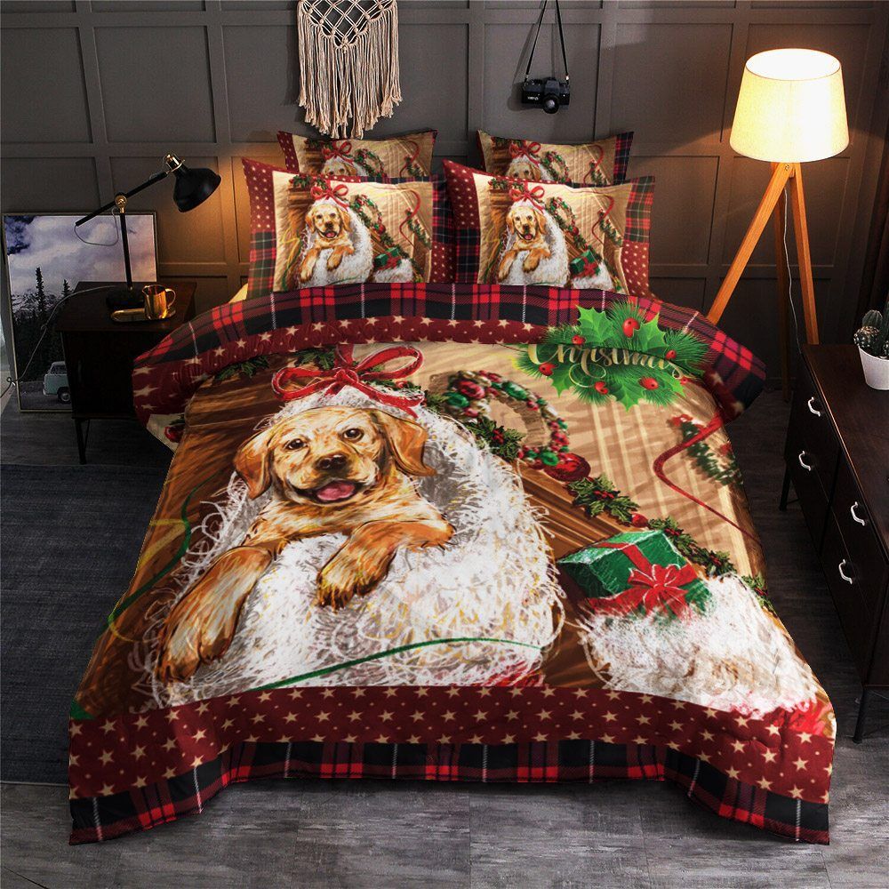 Christmas Labrador Retriever Bedding Set