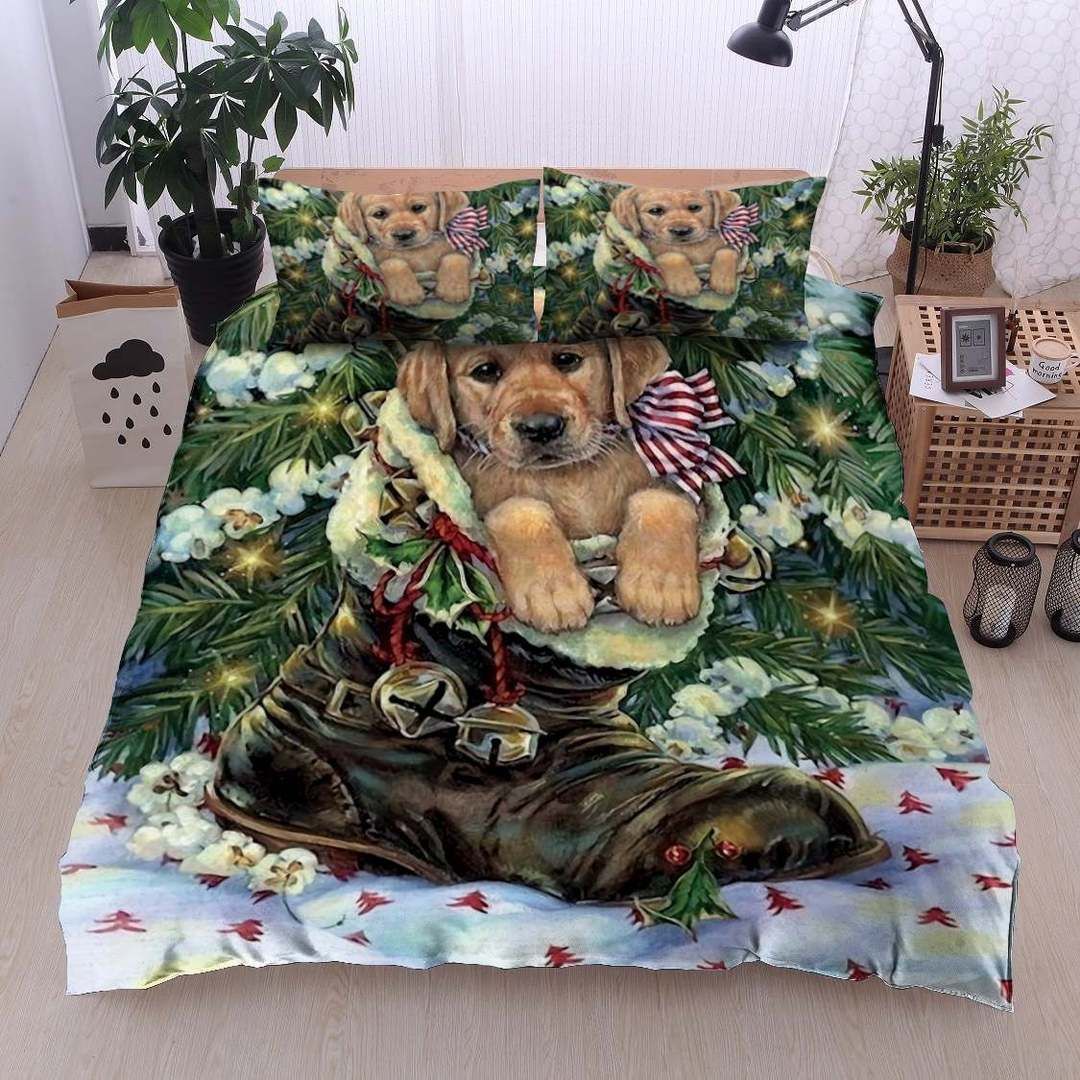 Christmas Labrador Retriever Bedding Set