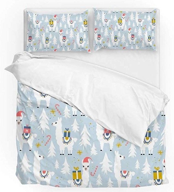 Christmas Llama Bedding Set