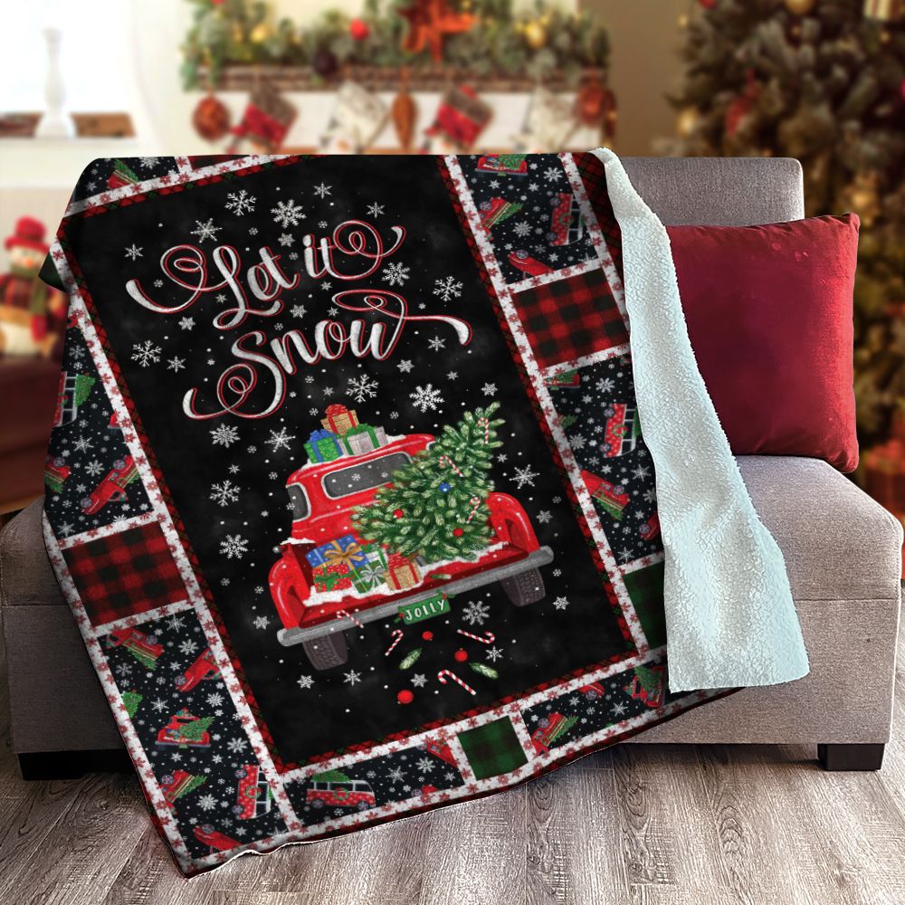 Christmas Sherpa Fleece Blanket