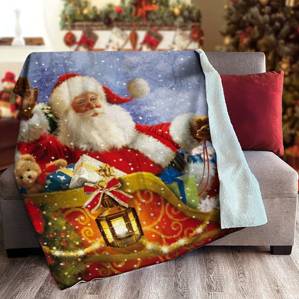 Christmas Sherpa Fleece Blanket