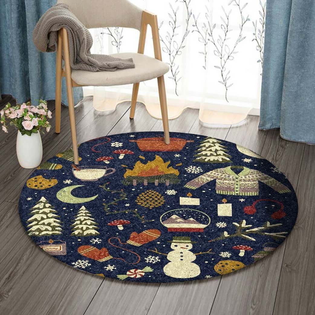 Christmas Round Carpet