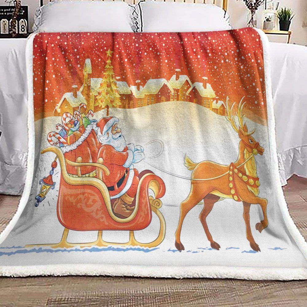 Christmas Sherpa Fleece Blanket