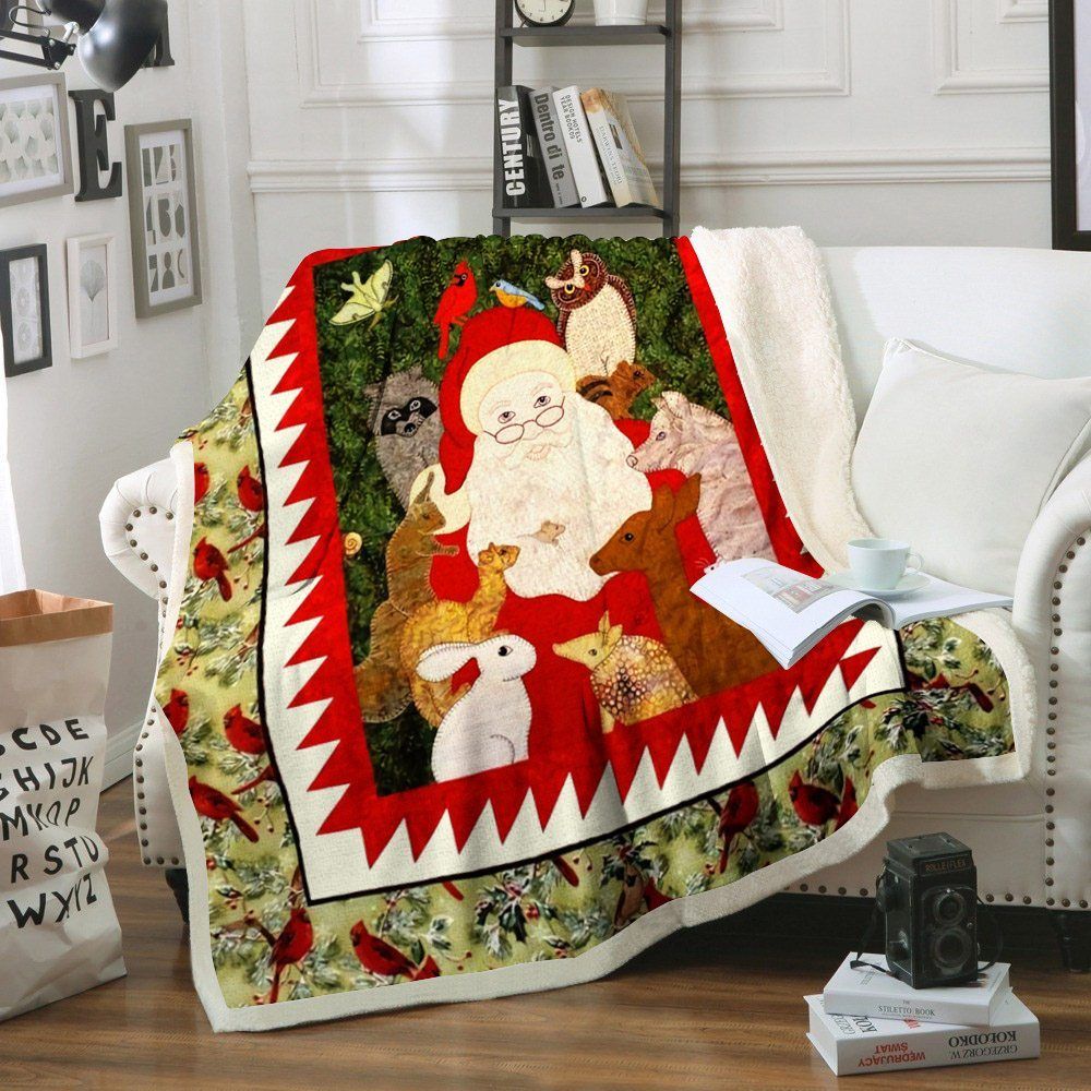 Christmas Sherpa Fleece Blanket