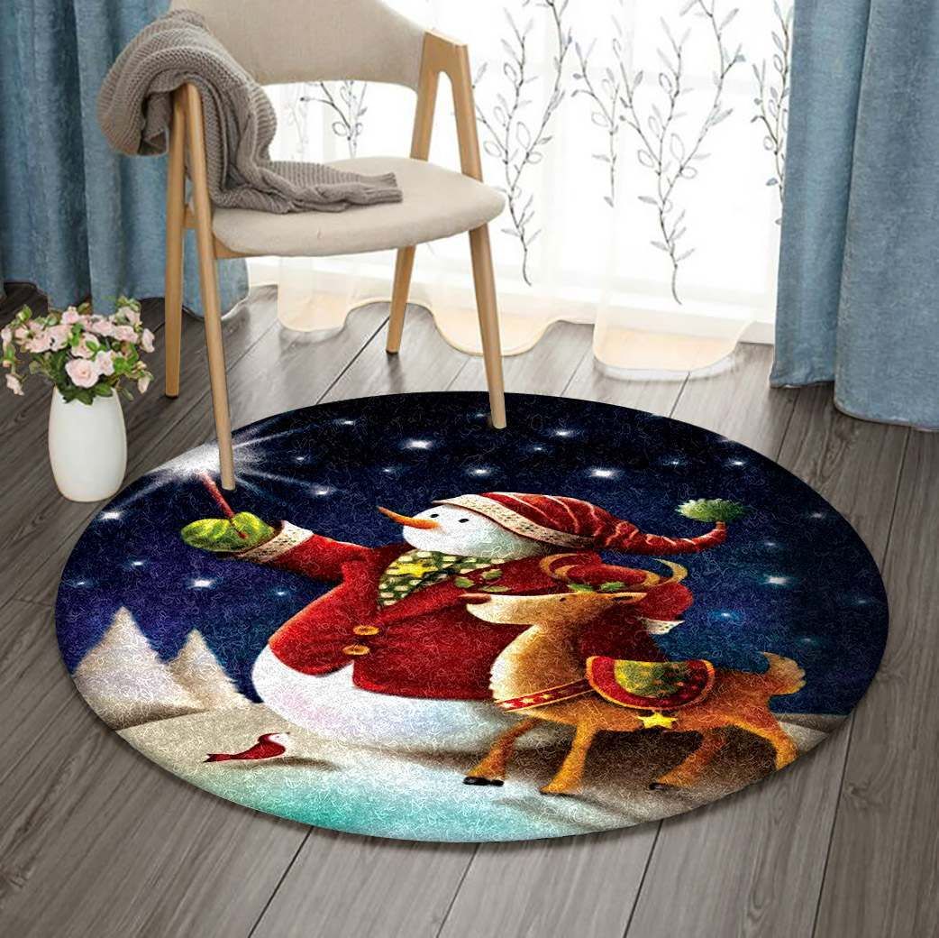 Christmas Round Carpet