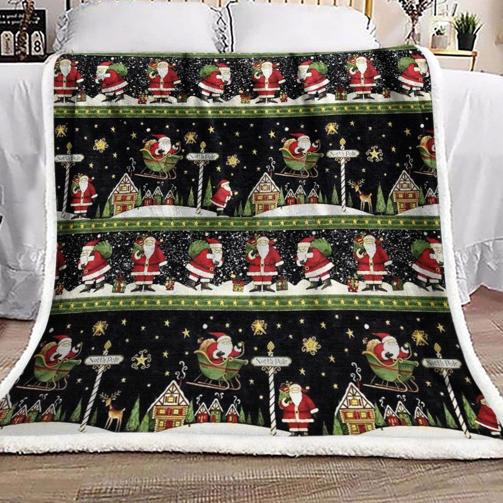 Christmas Sherpa Fleece Blanket