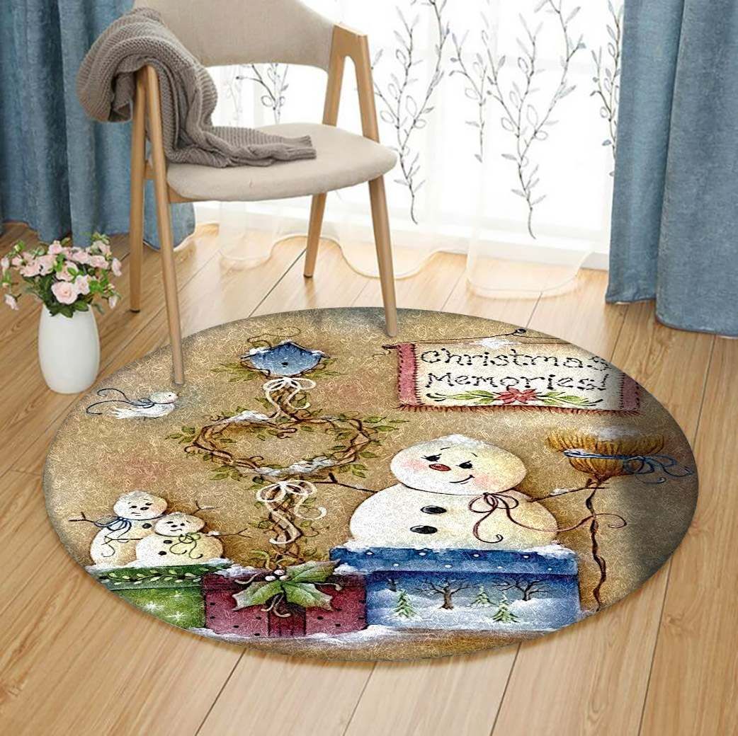 Christmas Round Carpet