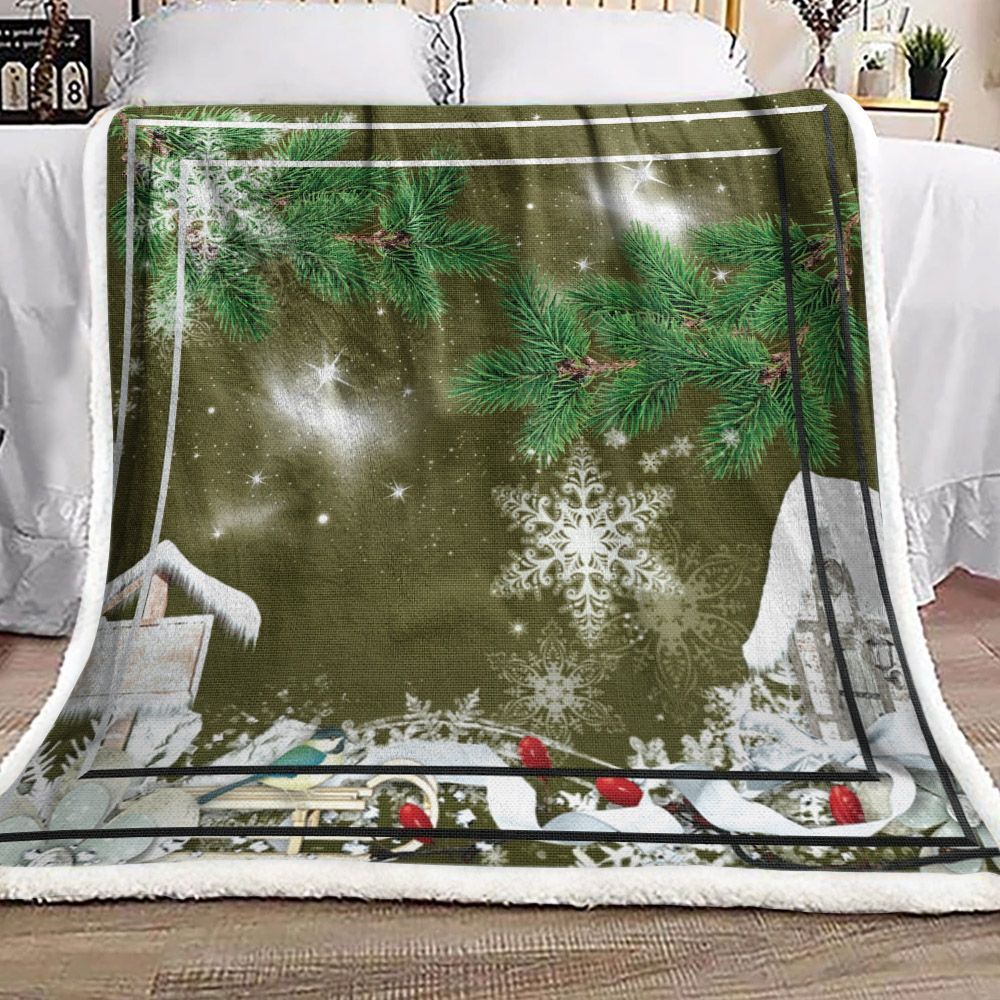 Christmas Sherpa Fleece Blanket