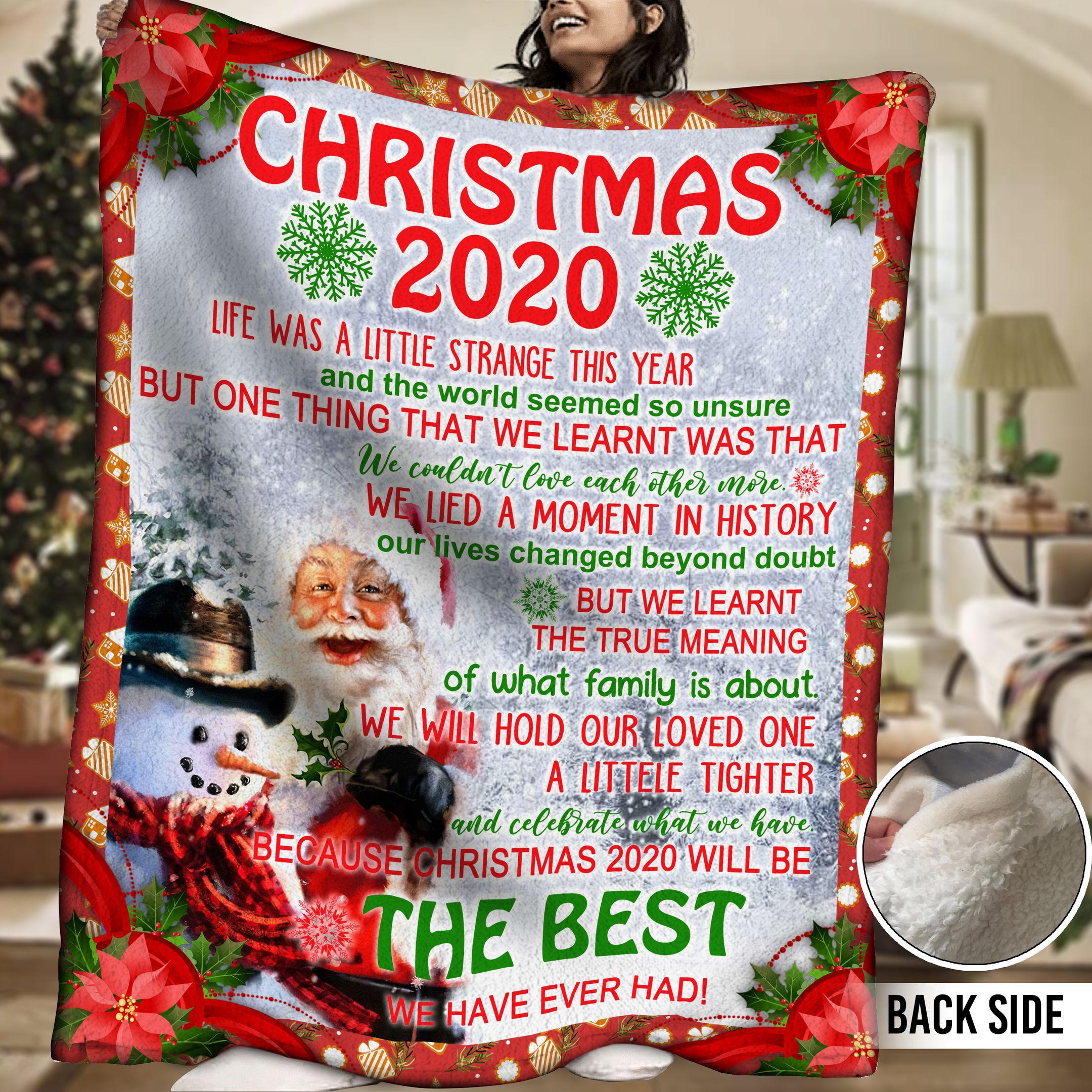 Christmas Sherpa Fleece Blanket