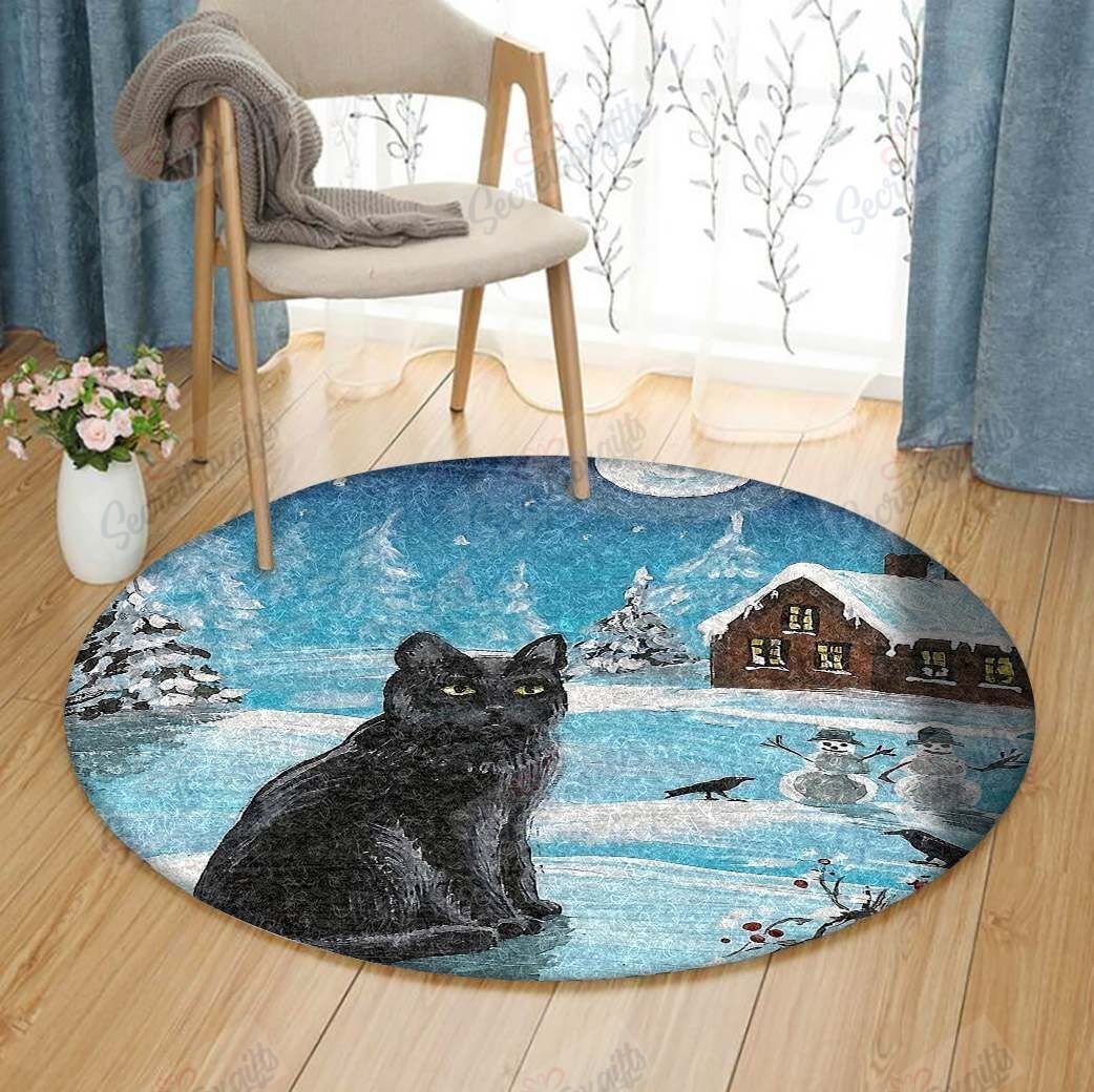 Christmas Round Carpet