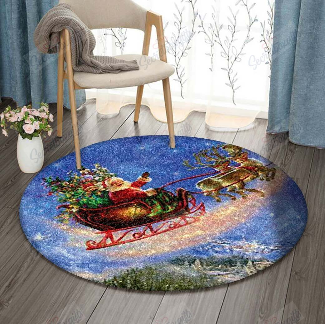 Christmas Round Carpet
