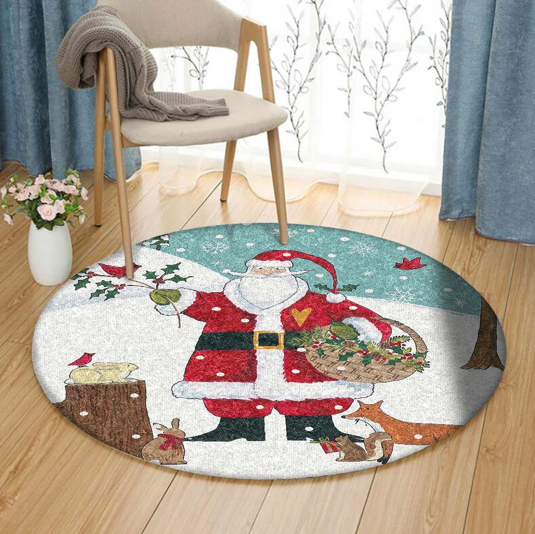 Christmas Round Carpet