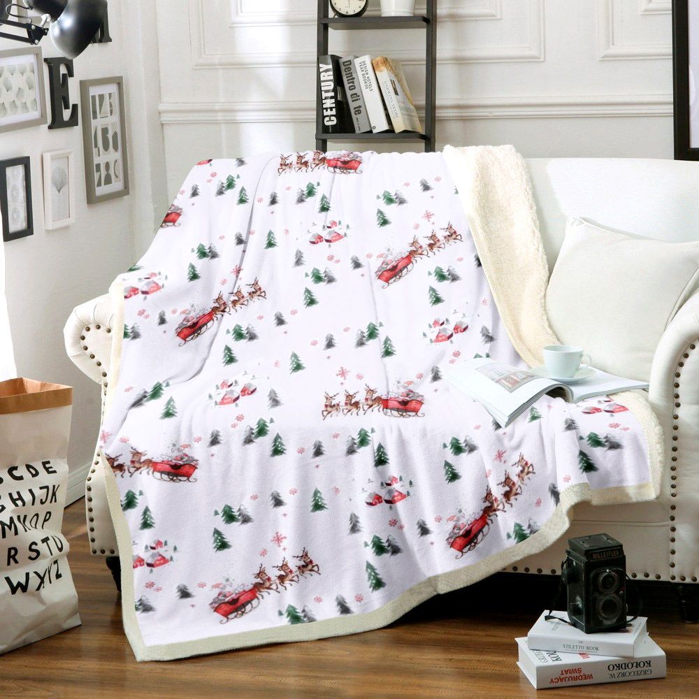 Christmas Sherpa Fleece Blanket