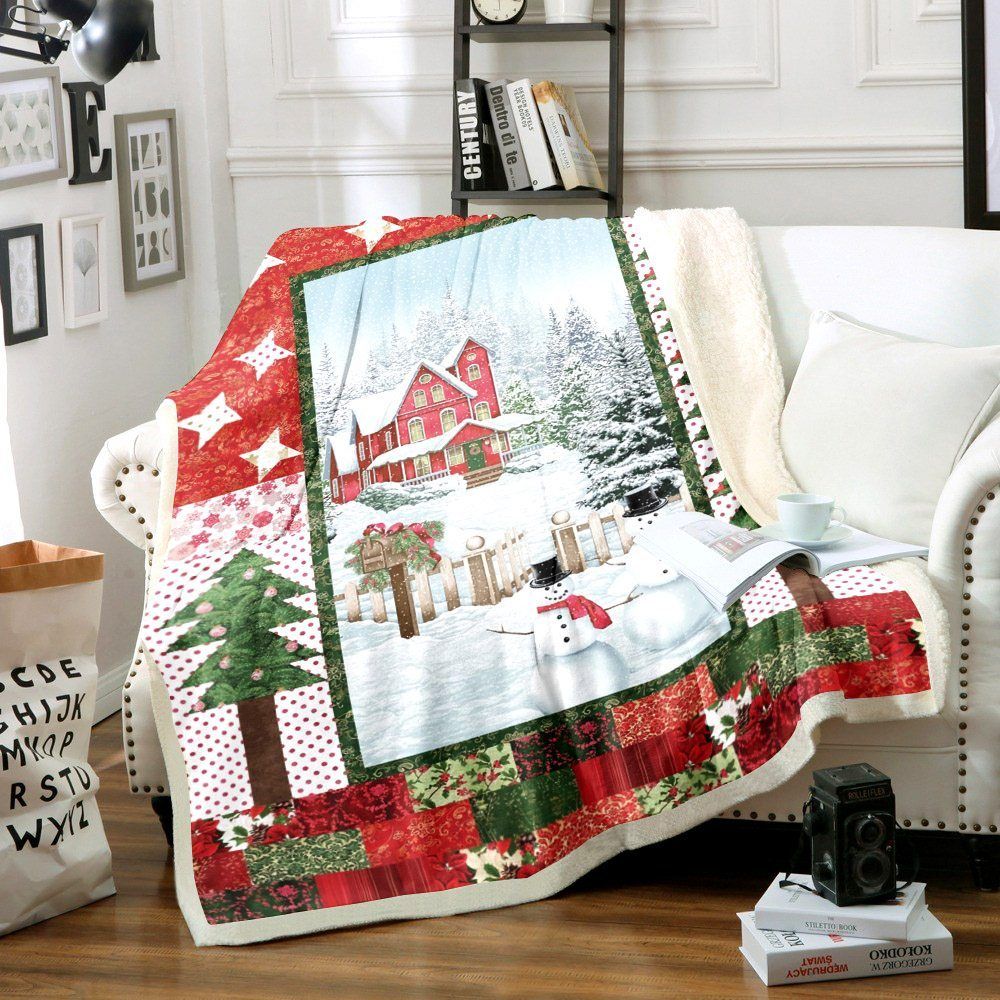 Christmas Sherpa Fleece Blanket