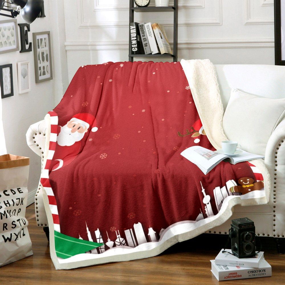 Christmas Sherpa Fleece Blanket