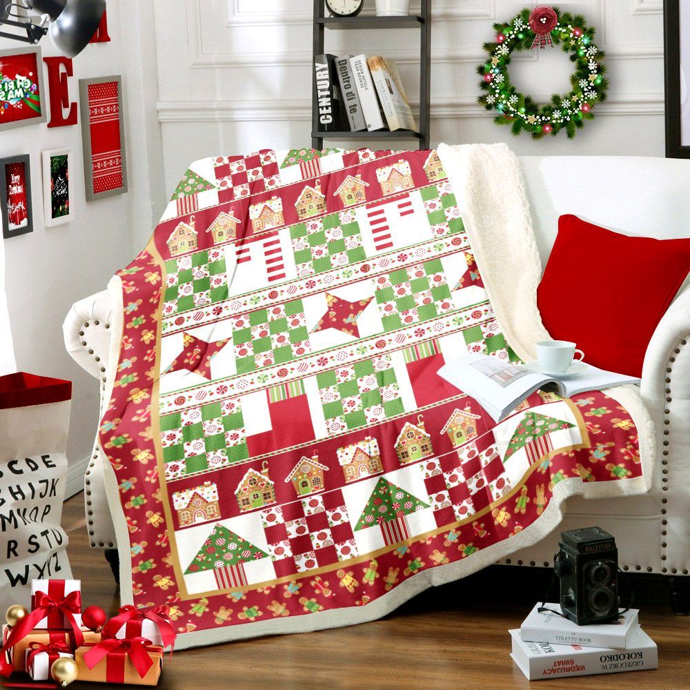 Christmas Sherpa Fleece Blanket