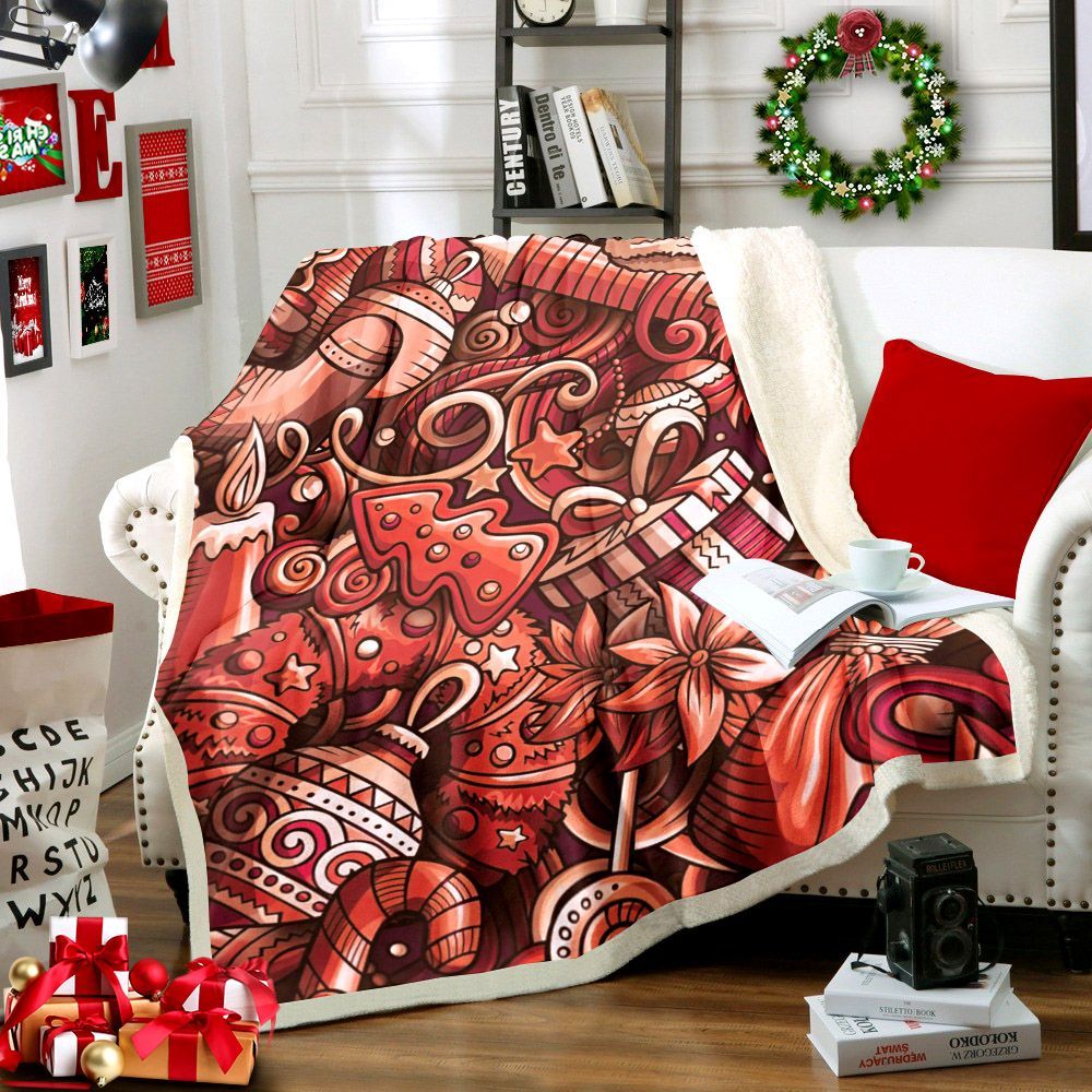 Christmas Sherpa Fleece Blanket