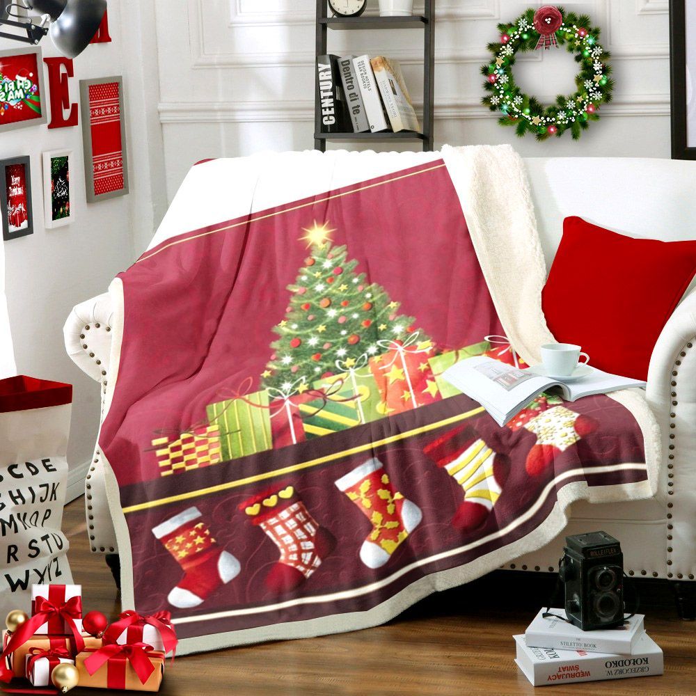 Christmas Sherpa Fleece Blanket