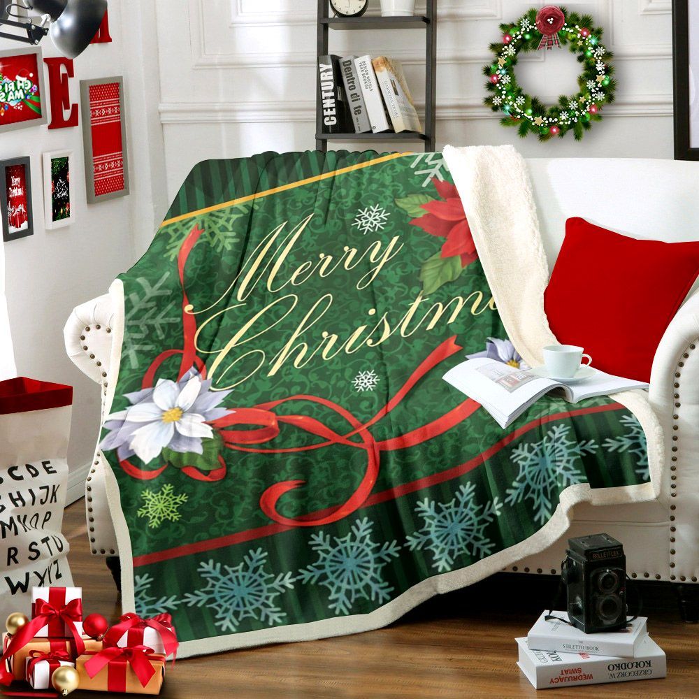 Christmas Sherpa Fleece Blanket