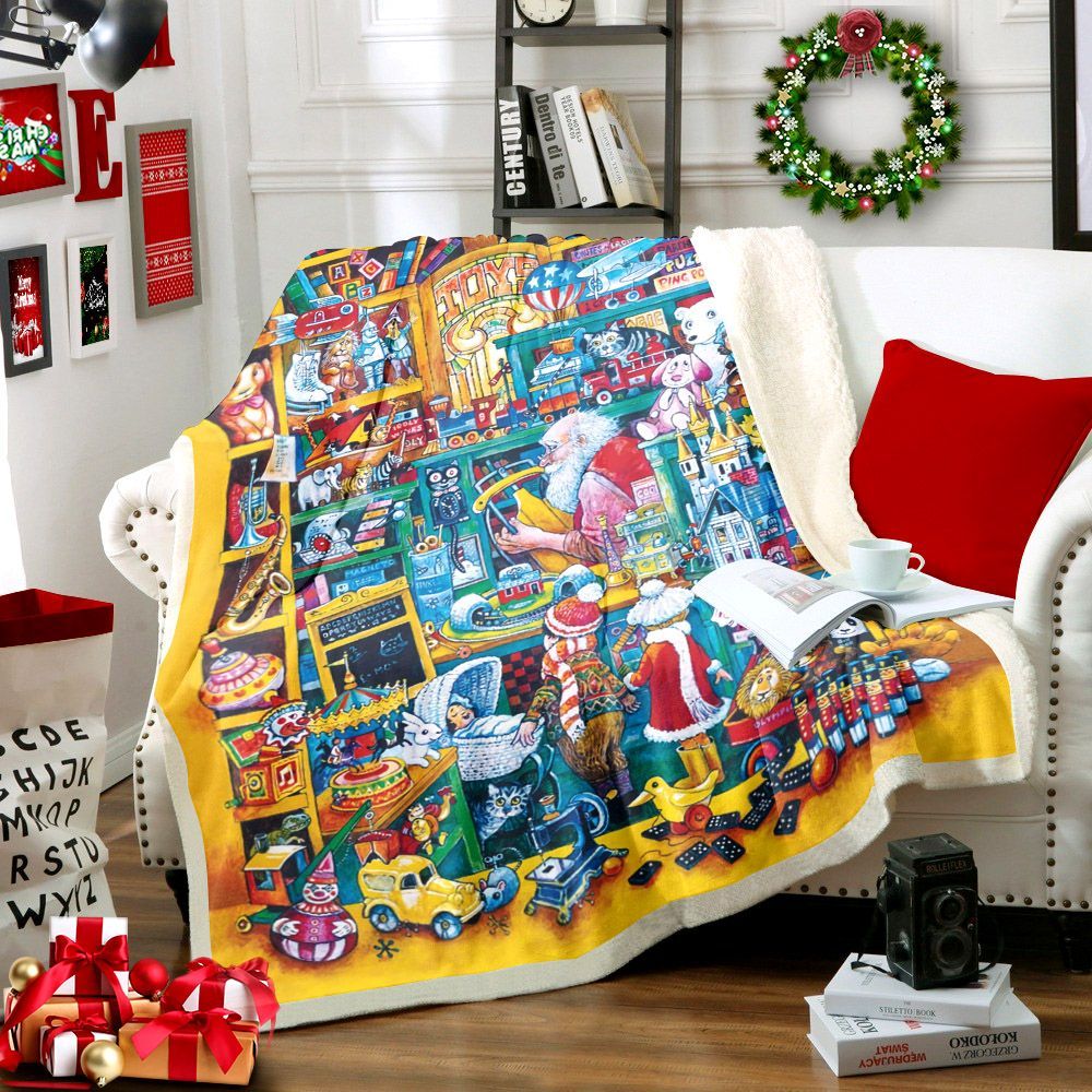 Christmas Sherpa Fleece Blanket