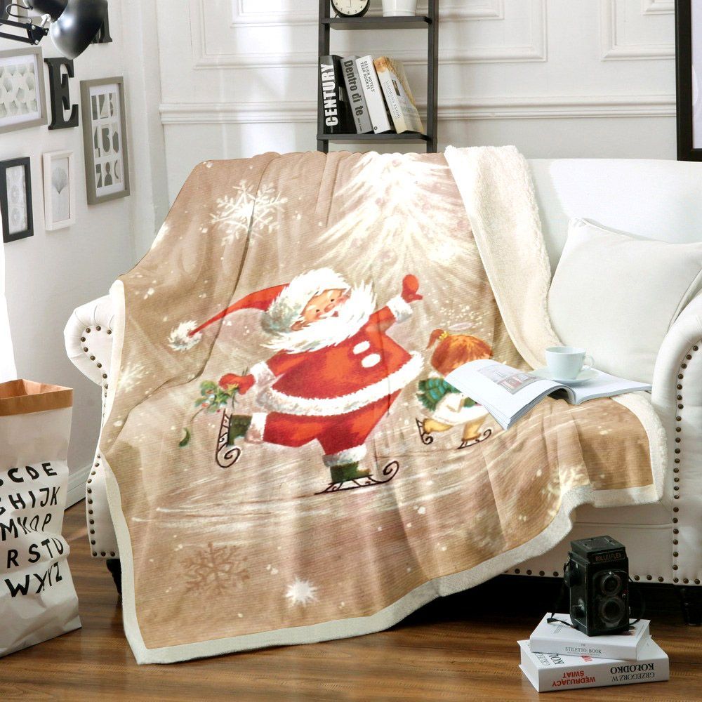 Christmas Sherpa Fleece Blanket